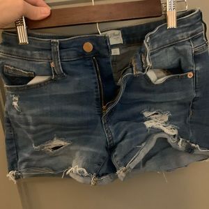 Denim shorts